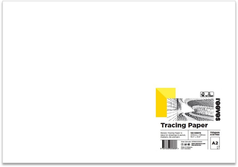 Reeves Tracing Paper A1 110gsm Box 100