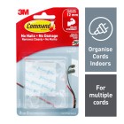 3M Command Large Cord Organisers Clear Pack  2 image