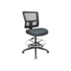 Buro Metro II Connect Mesh Back Chair With Foot Ring Architectural Black image