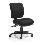 Chair Solutions Valor Square Chair High Back 3 Lever Black Fabric image