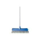 Oates Superior Indoor Broom Complete 300mm Blue and White B-10402F image