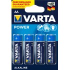 Varta Longlife AA Alkaline Batteries Pack Of 4 image