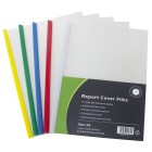 OSC Report Cover A4 Clear Assorted Colours Pack 5 image