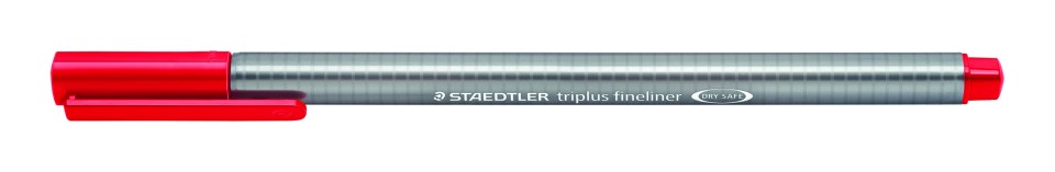 Staedtler Triplus Fineliner Pen Super Fine 0.3mm Red