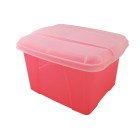 Marbig Office-In-A-Box Pink With Clear Lid image