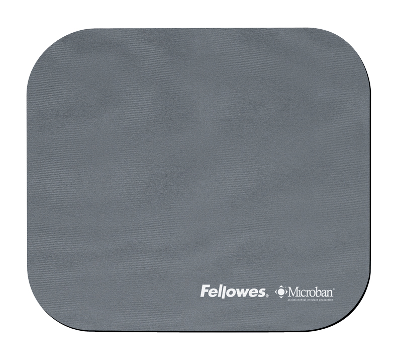 Fellowes Mouse Pad Microban Protection Graphite Each