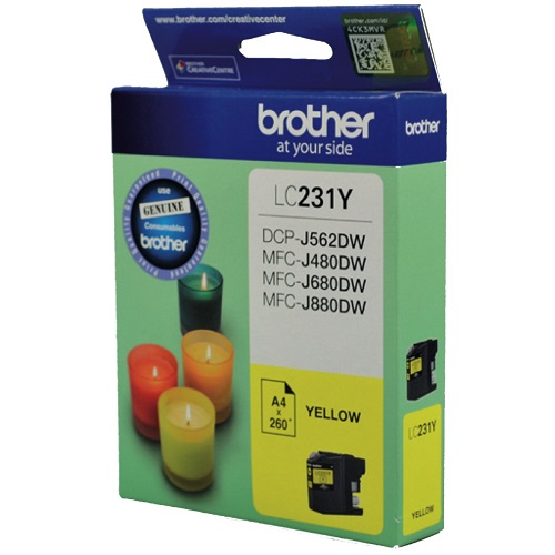 Brother Inkjet Ink Cartridge LC231 Yellow
