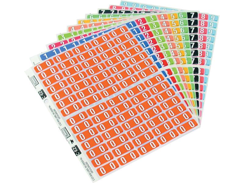 Filecorp C-Ezi Numeric Lateral Labels Mini Number 2 12mm Sheet 70