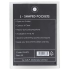 OSC L Shaped Pockets Heavy Duty A5 Clear Pack 6 image