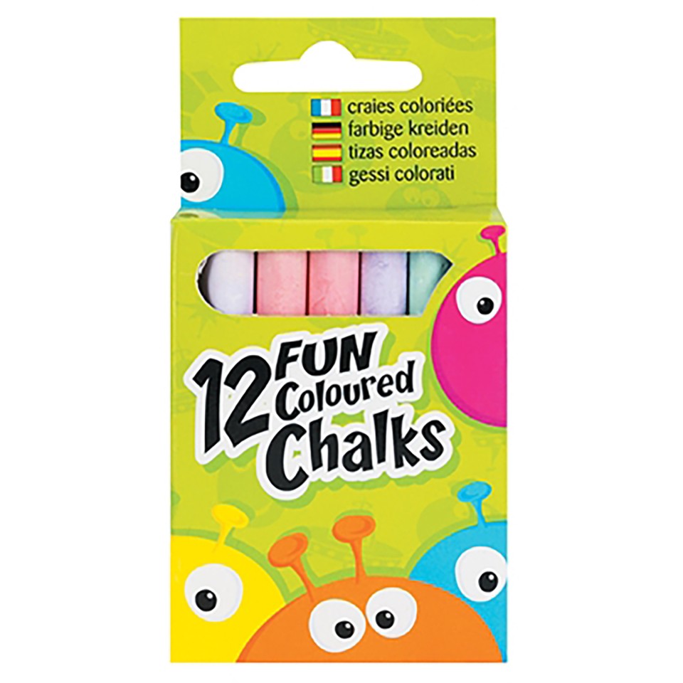 EC Chalk Coloured Pack 12