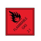 Rip Stick Flammable Gas 2.1 Label 500 Per Roll image
