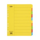 Icon Cardboard Dividers Extra Wide 10 Tab Coloured Each image