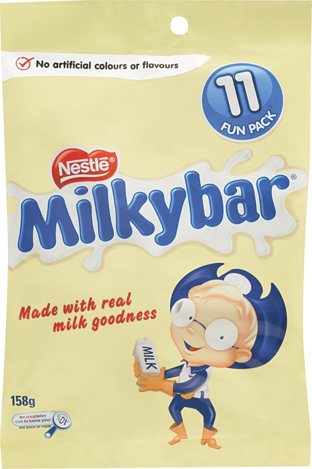 Nestle Milky Bar Chocolate Fun Bag 158g