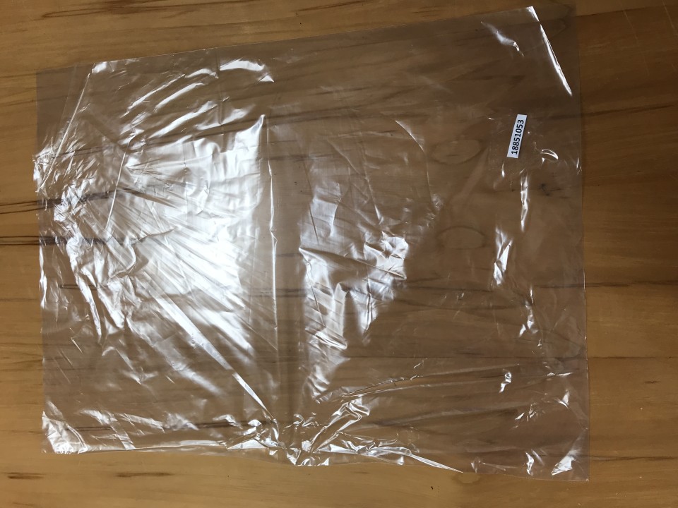 Rubbish Bag LDPE Clear 450mm x 600mm 35 micron Pack of 250