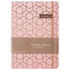 Matilda Myres Notebook A5 192 Page Rose Gold Pink image