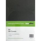 Icon Binding Covers A4 250gsm Black Pack 100 image