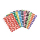 Colour Find Numeric Labels Numbers 0-9 25mm Set image