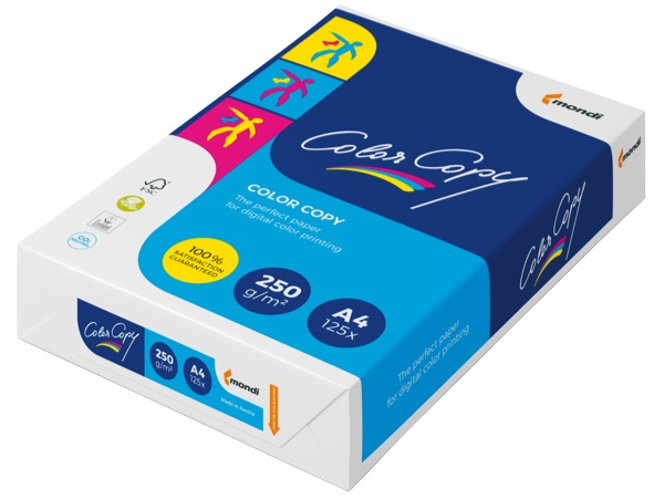 Color Copy Paper Uncoated 250gsm A4 Pack 125