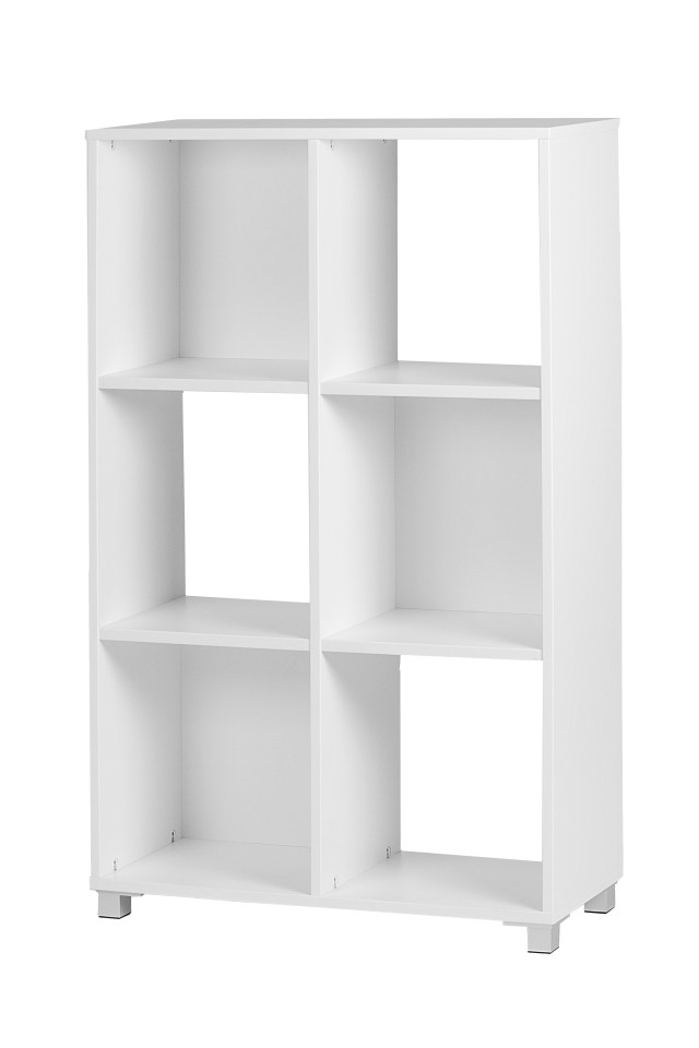 Zealand Cubby Hole Bookcase 6 Cube 800(w)x1250(h)x300(d) 18mm Melamine Panel Tawa