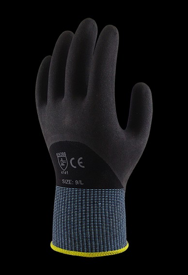 Lynn River 67071 Ultra Grip - Knuckle Dip Gloves Black-S