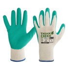 Think Green Latex Grip Recycled Glove Green image