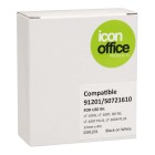 Icon Compatible LetraTag Tape Black On White12mmx4m image
