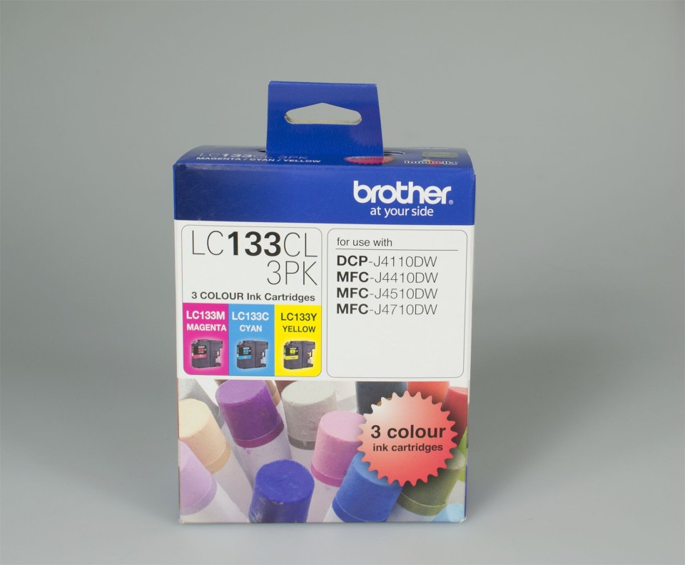 Brother Inkjet Ink Cartridge LC133 Tri Colour Pack 3