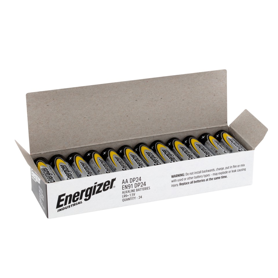Energizer Industrial AA Battery Alkaline Box 24