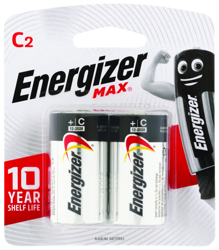 Energizer Max C Battery Alkaline Pack 2