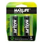 Maxlife D Alkaline Battery 2 Pack image