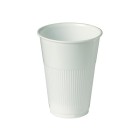 Huhtamaki Plastic Cold Cup 230ml White Sleeve 50 image