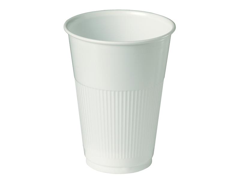 Huhtamaki PP Plastic Cold Cup 230ml White Pack 50 