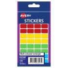 Avery Assorted Rectangle Stickers 932297 18x12mm Permanent Pack 144 Labels image