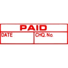 X-Stamper Self-Inking Stamp 'Paid/Cheque' With Red Ink image
