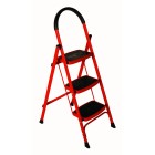 Domestic Ladder Easy Access 3 Step LDR003 Red and Black image