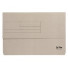 Icon Document Wallet Cardboard Foolscap Grey Pack 10 image