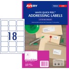 Avery Quick Peel Address Labels Sure Feed Laser Printers 63.5 x 46.6mm 360 Labels (952001 / L7161) image