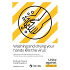 Covid-19 A4 Washing Your Hands Kills The Virus Poster image