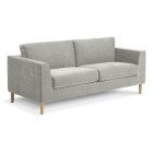Eden Mackenzie 2-seater With Timber Legs Natural Ash In Copeland Mist image