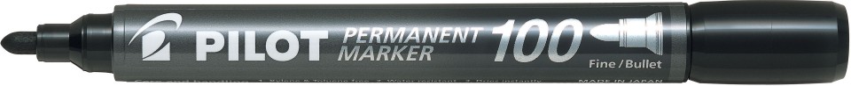 Pilot Permanent Marker Bullet Tip Black