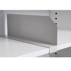 Milano Shelf Divider Steel Tambour 39Dx12Hmm White image