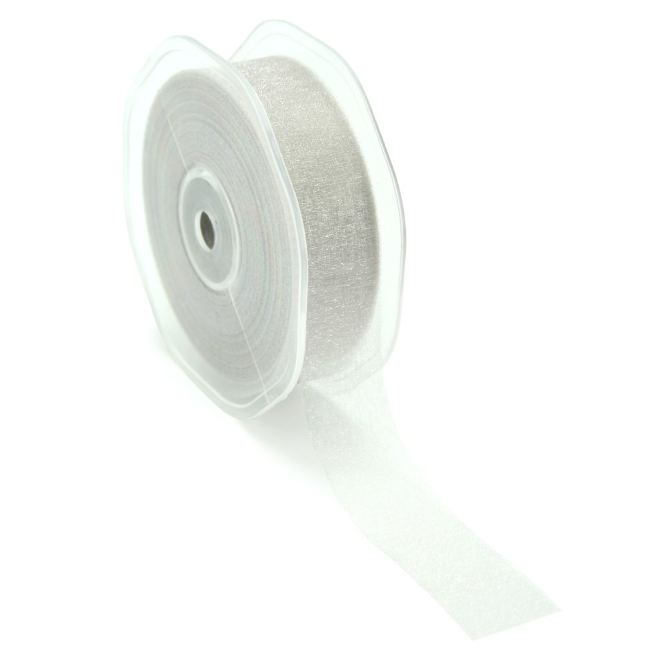 Watermark Poly Ribbon 32mmx100m - Silver