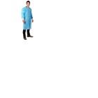 Isolation Gown With knitted Cuffs 1150x1450mm Blue Pack 5 image