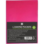 OSC L Shaped Pockets Heavy Duty A4 Pink Pack 12 image