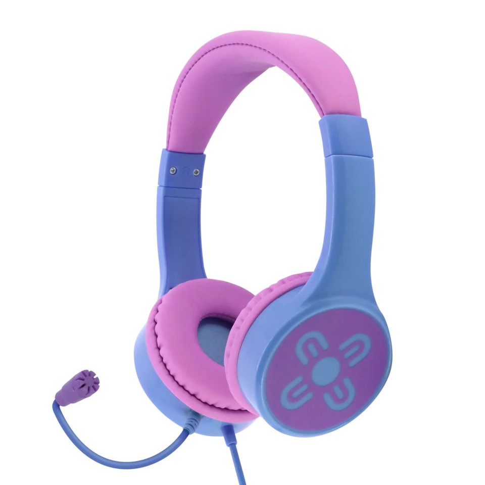 Moki Chatzone Headphones With Boom Microphone Pink / Purple
