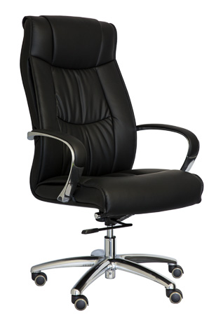 Lux Executive Chair PU 2 Lever High Back Black