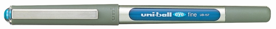 Uni Eye Rollerball Pen Capped Fine UB-157 0.7mm Blue