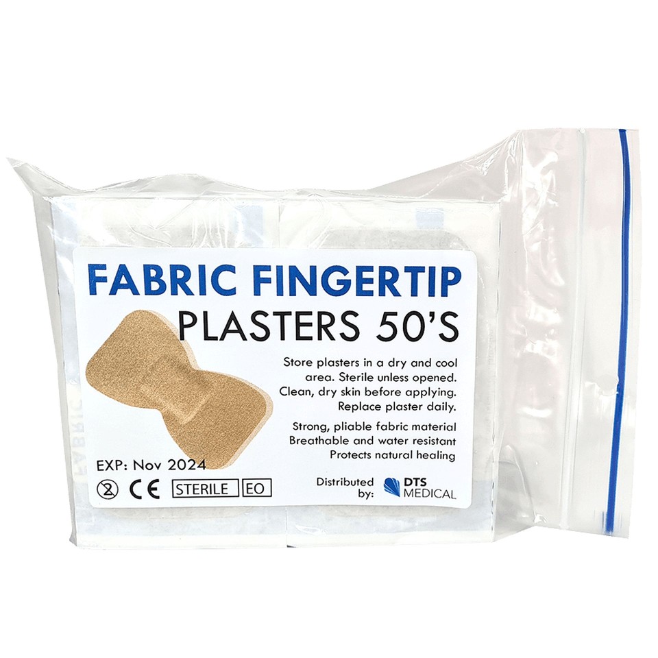DTS Medical Fabric First Aid Plasters Tip Shape Box 50