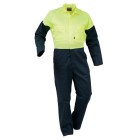 Overall Workzone Day Only Polycotton Zip Spruce/ Yellow Size 8 image