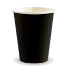 Biopak Single Wall Paper Cup Black Aqueous 12oz 390ml 90mm Carton 1000 image